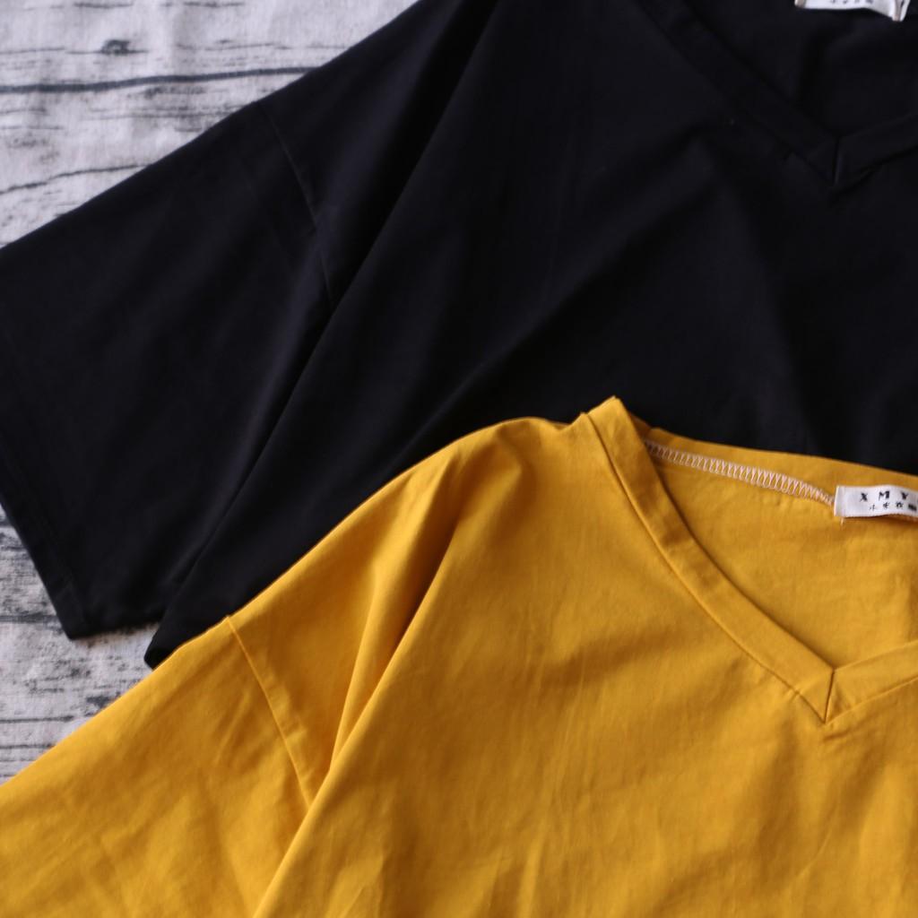 ÁO CROPTOP TRƠN CỔ V