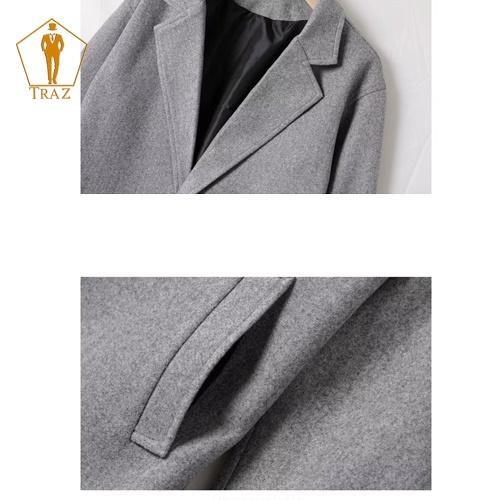 Áo khoác dạ măng tô nam hàn quốc dáng ngắn TRAZ đen xám be mangto trench coat mantle manto big size XXL 3XL 4XL 5XL