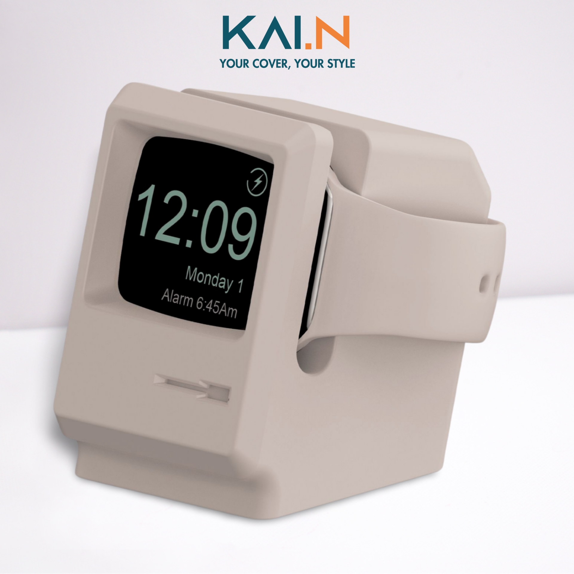 Giá Đỡ Kai.N Monitor Silicone Stand Dành Cho Dock Sạc Apple Watch Ultra/ Apple Watch Series 1-8/SE/SE 2022 - Hàng Chính Hãng