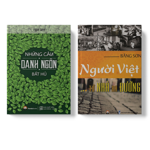 Sách PANDABOOKS Combo 2 cuốn những câu danh ngôn bất hủ +Người Việt từ nhà ra đường
