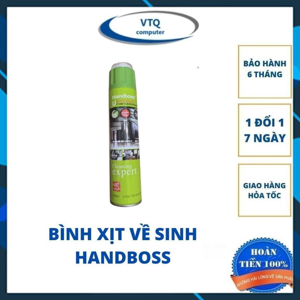 Bình xịt bọt tuyết Handboss vệ sinh đa năng cho máy tính, TV, Laptop, điện thoại, ô tô / Bình xịt khí nén 360