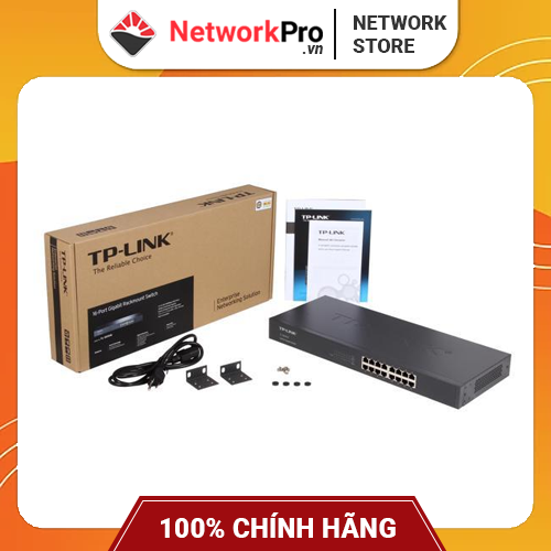 Switch TP-Link TL-SG1016 (16 Cổng RJ45 10/100/1000Mbps) - Hàng Chính Hãng