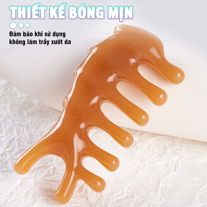 Lược massage kinh tuyến, massage da đầu Nikio NK-03C2 - Chăm sóc thư giãn đầu óc, Massage các huyệt bị trên mặt