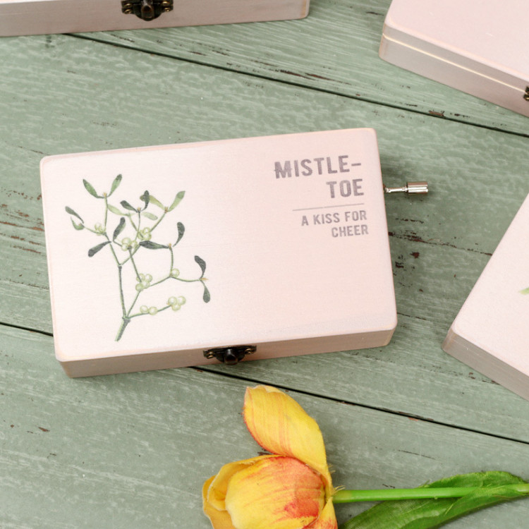 Hộp nhạc gỗ zakka