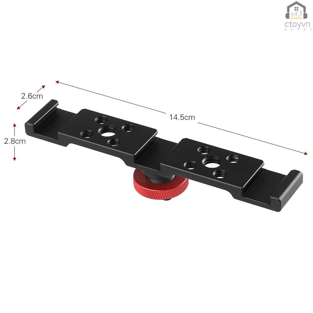 Giá đỡ ba chân có ngàm gắn bằng nhôm để gắn đèn LED cho micro máy ảnh
