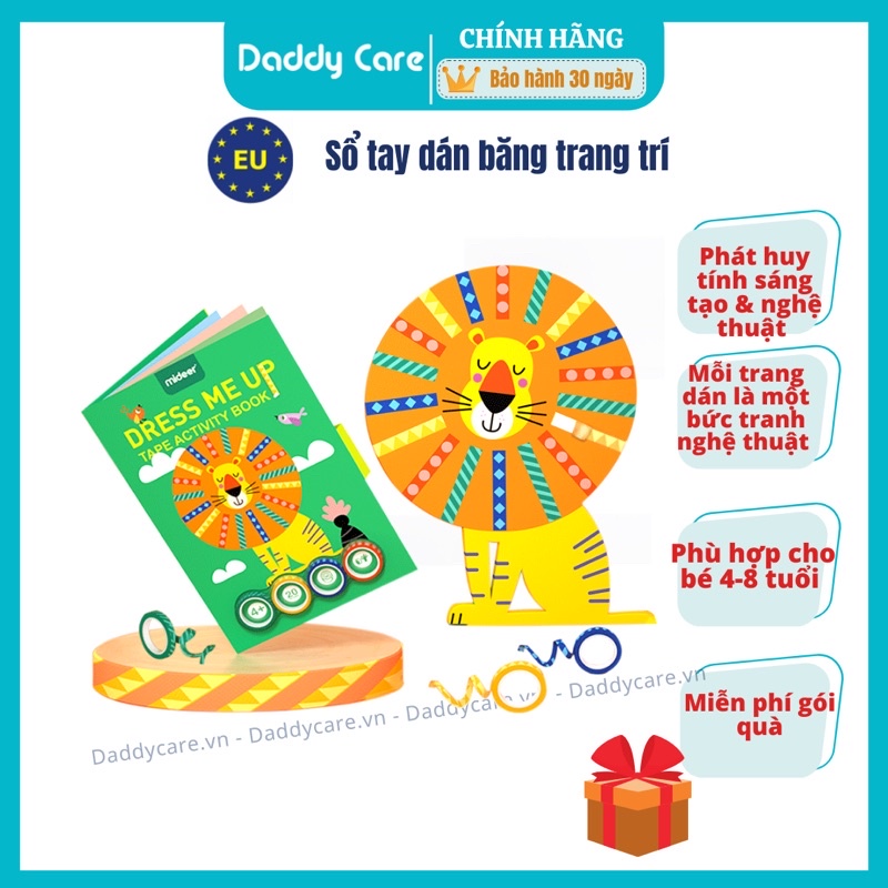 Đồ Chơi Sáng Tạo Mideer Tap Activity B00k Dress Me Up, Đồ Chơi Giáo Dục Cho Bé