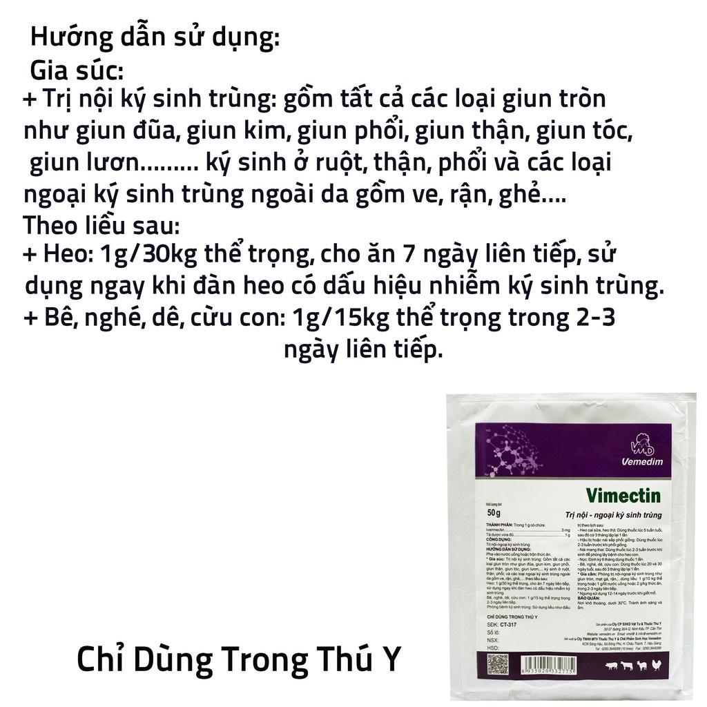 Vemedim Vimectin –Dùng cho nội, ngoại ký sinh trùng