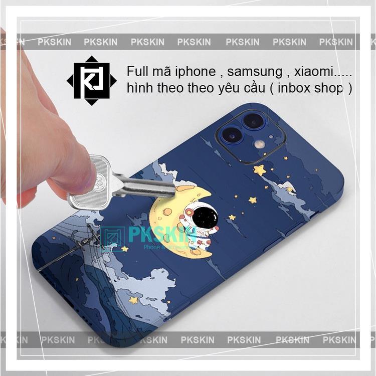 Miếng dán skin full viền dành cho iphone 6 , 6 plus , 7 , 7 plus , 8 8 plus in hình vũ trụ cute