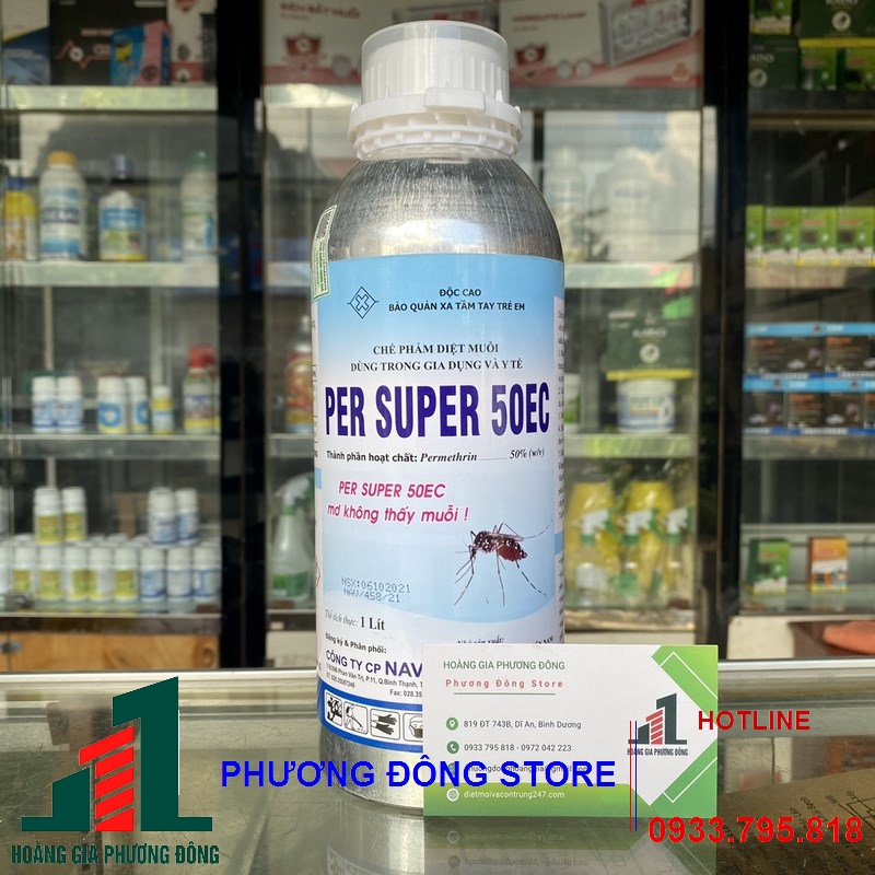 Thuốc diệt muỗi và côn trùng PER SUPER 50EC (chai Al)