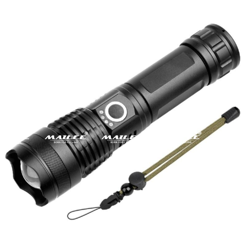 Đèn pin siêu sáng chip led công suất cao 20W pin 5000mah sử dụng 4 đến 6 giờ sáng vỏ nhôm siêu nhẹ Mai Lee