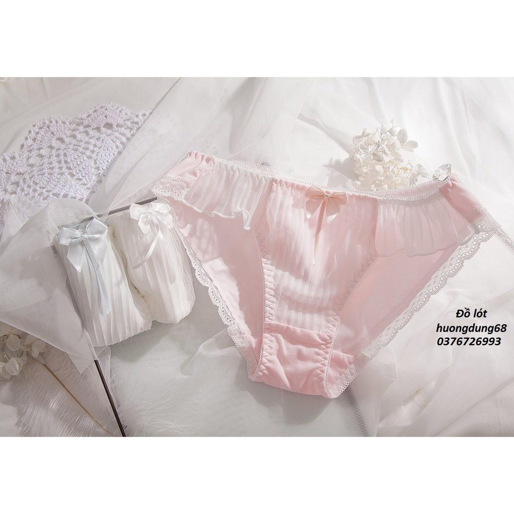 Quần Lót Nữ Cotton Tinh Khiết Phối Ren Xuất Đông Âu Hàng Loại Đẹp.