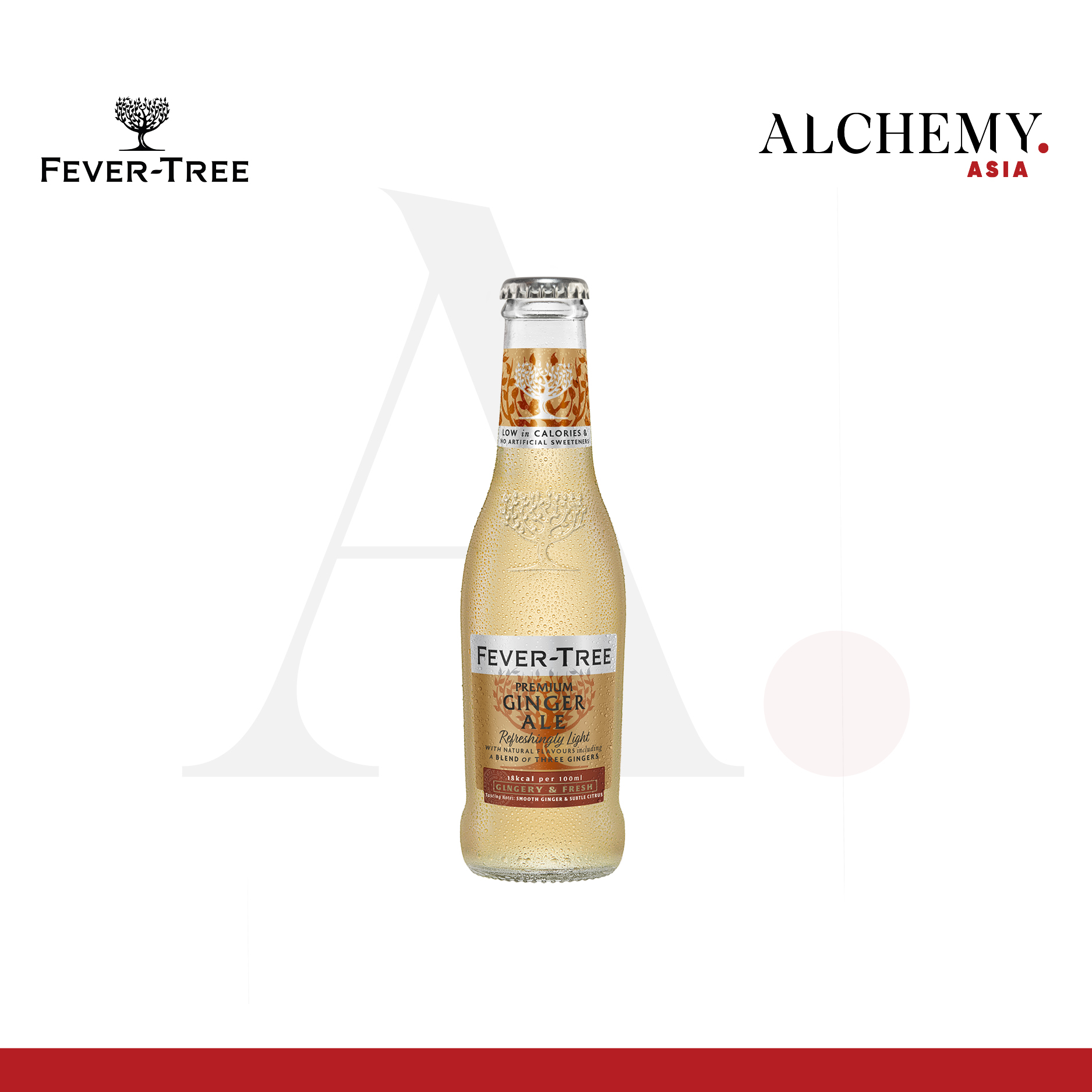 Nước giải khát có ga Fever Tree Premium Ginger Ale 4x0.2L