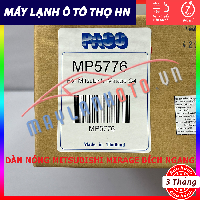 Dàn nóng Mitsubishi Mirage / Attrage Hàng xịn Thái Lan