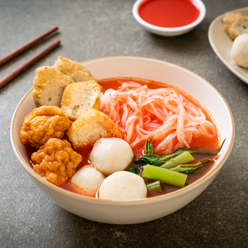 Tôm viên chiên, viên hải sản thả lẩu Đôi Đũa Vàng tươi ngon gói 420gr
