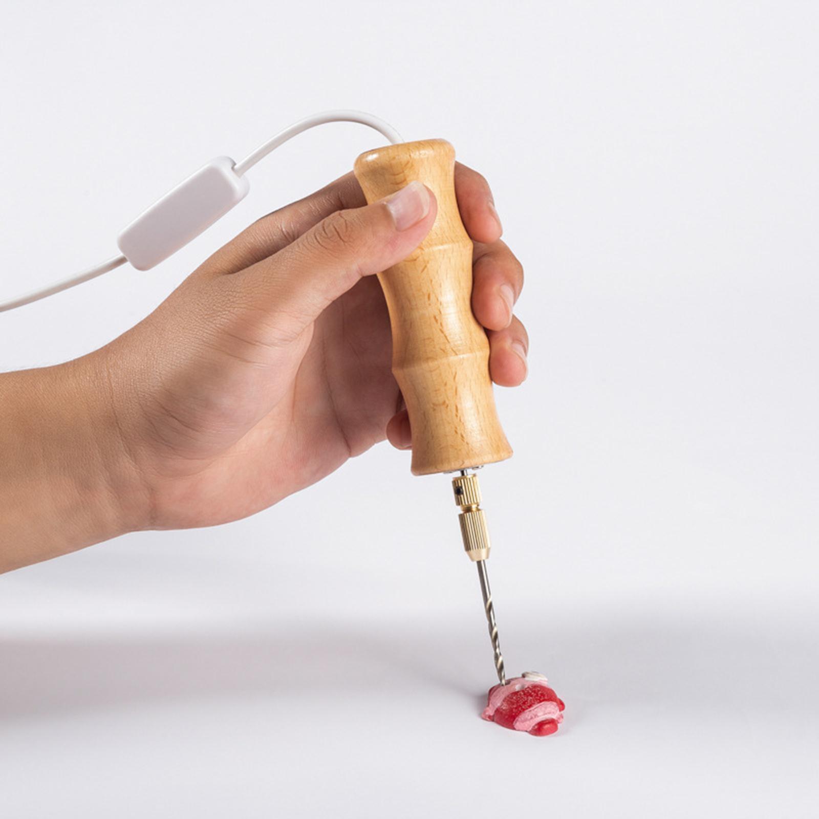 Electric Hand Drill Set Tool Wrench for Keychain Craft Polymer Clay