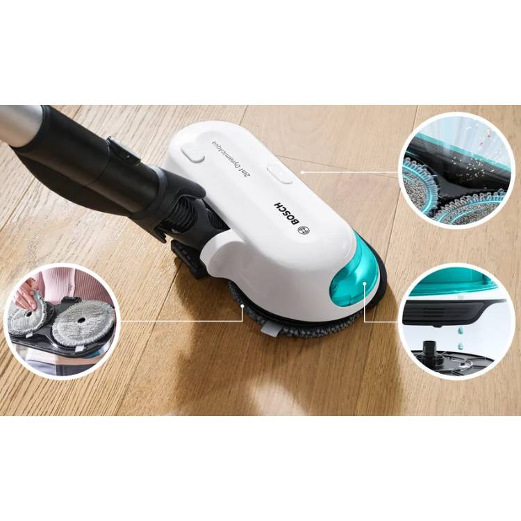 Máy hút bụi lau nhà Bosch BCS71HYG3 Unlimited 7 ProHygienic hàng chính hãng