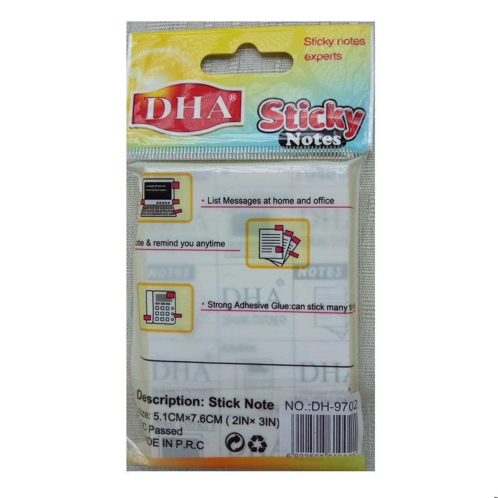 Giấy note màu dạ quang DH-9702 (size 2 x 3)-DHA