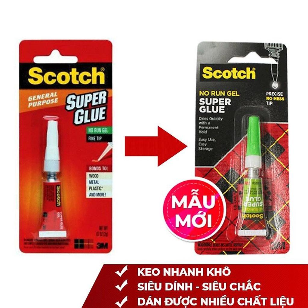 Keo Dán Đa Năng Scotch 3M Siêu Dính, Siêu Bền, Keo Trong Ssuốt, Keo Loãng Mau Khô, Dễ Sử Dụng AD113 - 3M Long Vu