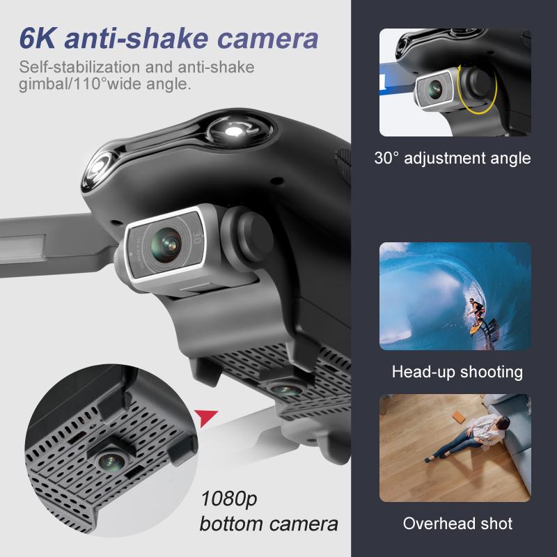 4drc mới F9 GPS DRONE 6K Camera HD kép HD Chuyên nghiệp chụp ảnh trên không