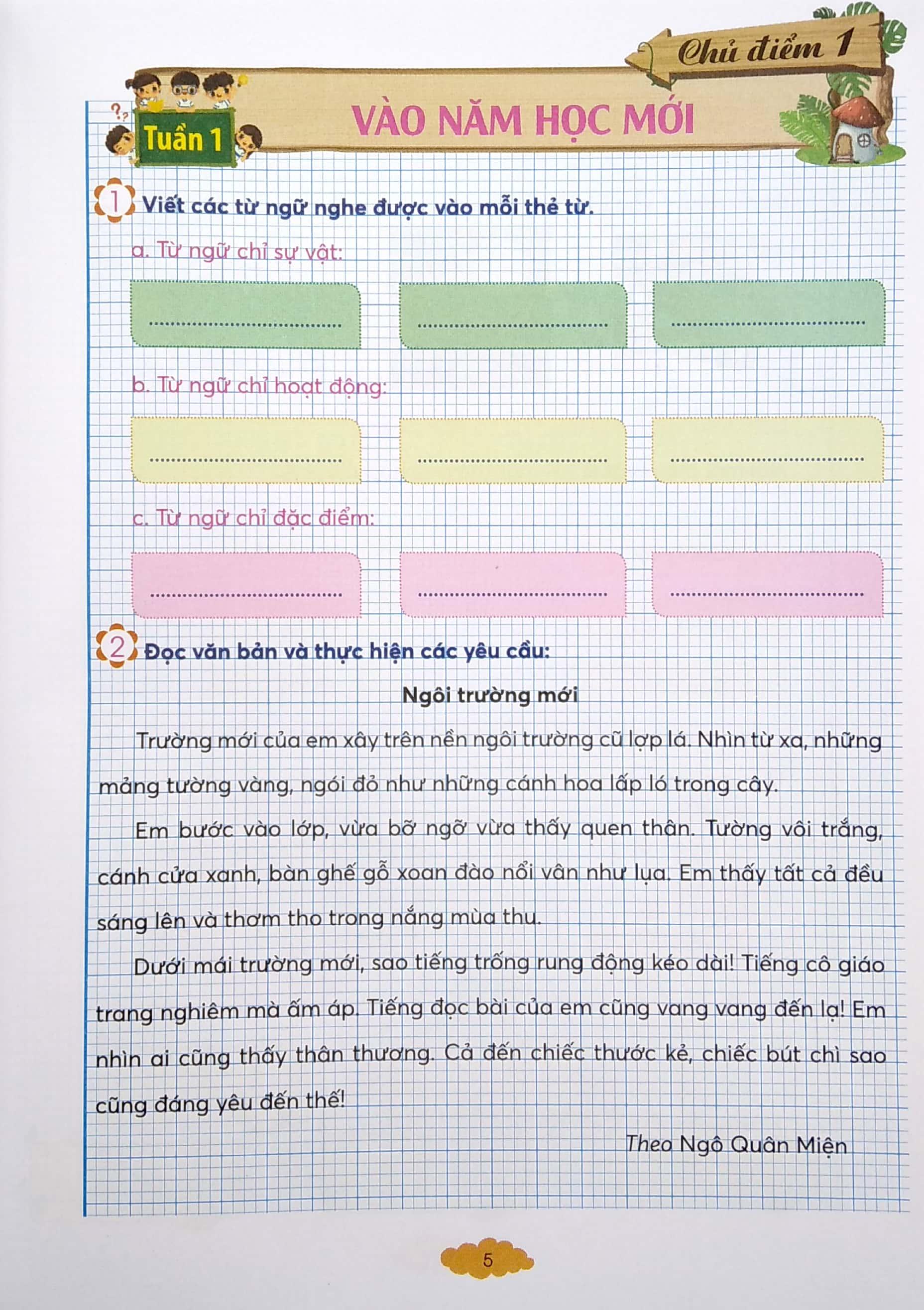 Vui Học Tiếng Việt 3 - Tập 1 - Dành Cho Buổi Thứ Hai (Bộ Sách Chân Trời Sáng Tạo) (Tái Bản 2022)