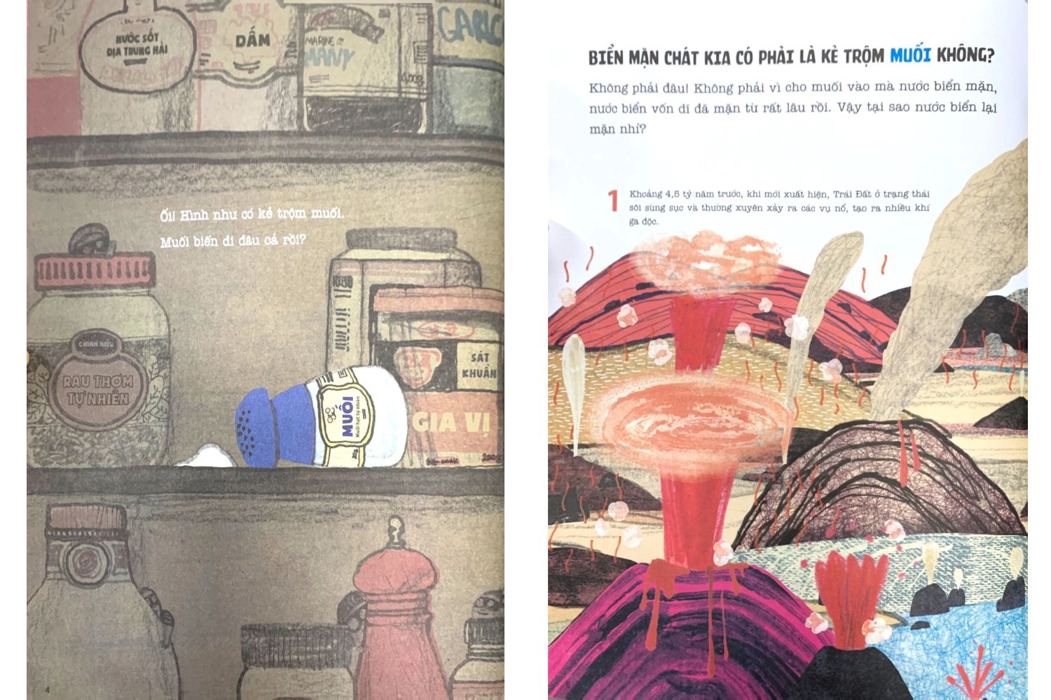 Sách Vừa thô ráp vừa lấp lánh - Bé ơi, đừng ăn nhiều muối!