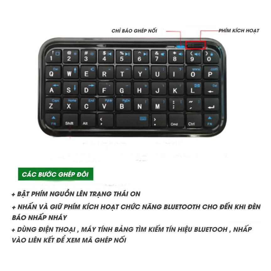 KEYBOARD POCKET BÀN PHÍM BLUETOOTH ALL-IN-1