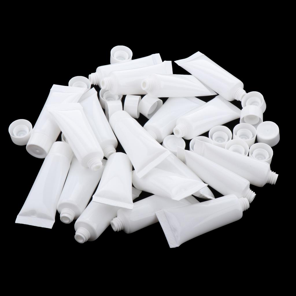 60 pieces 10ml empty tubes cosmetic containers Refillable plastic tube tubes for