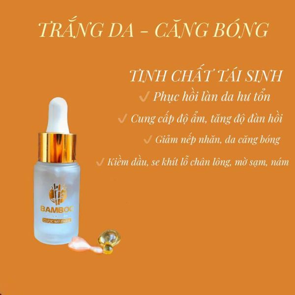 SERUM COLLAGEN TÁI SINH DA BAMBOO - CUNG CẤP ĐỘ ẨM, SE KHÍT LỖ CHÂN LÔNG, LÀM DA MỊN MÀNG CĂNG BÓNG