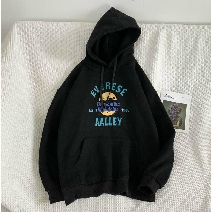 Áo Khoác Hoodie Alley chất nỉ bông mịn đẹp - Form rộng Unisex Nam Nữ Couple đều mặc được