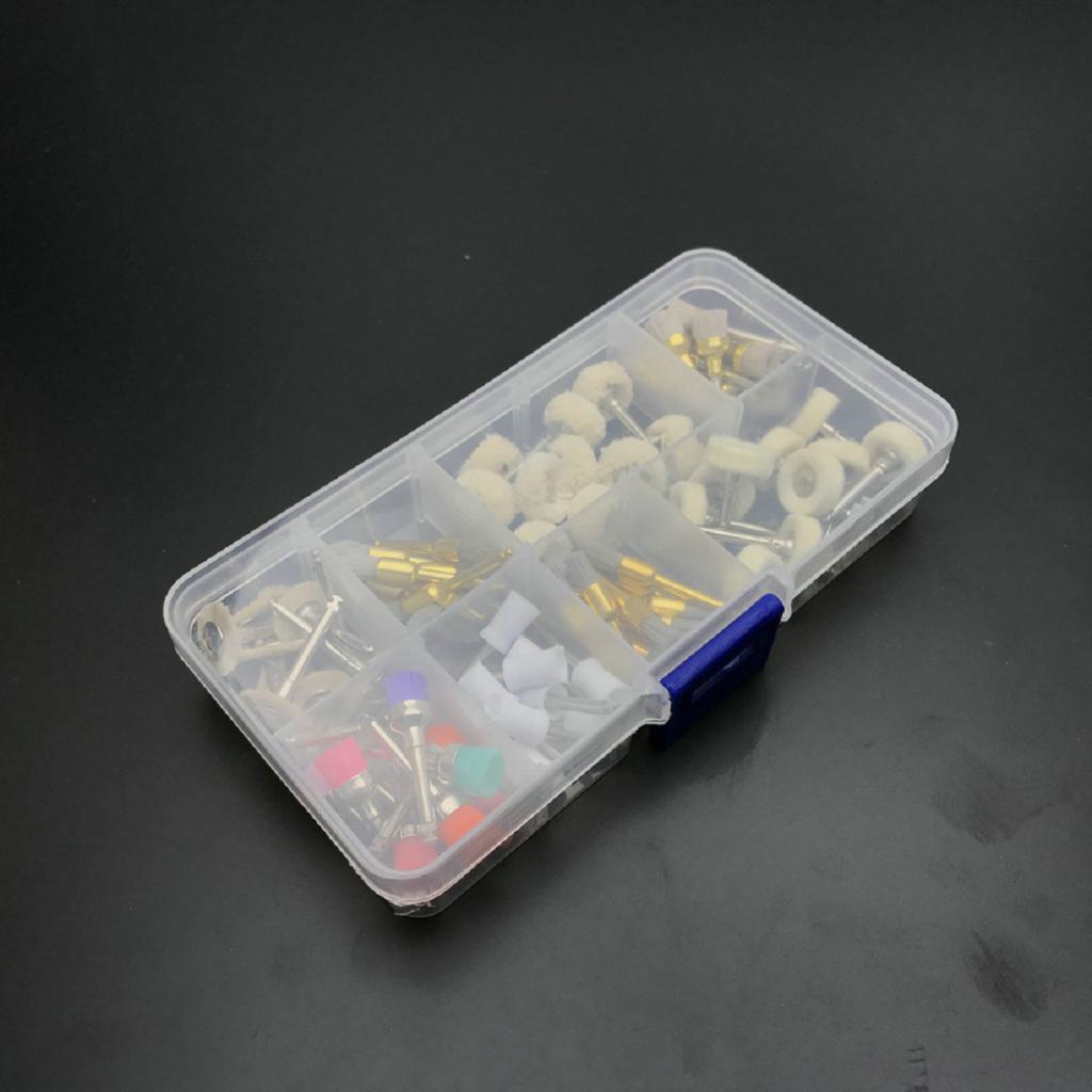 Bulk Lot of 80 Pieces Disposable 2.35mm Oral Prophy Polishing Brush Cup Alumina Nylon Cotton Polisher Wheel Kit