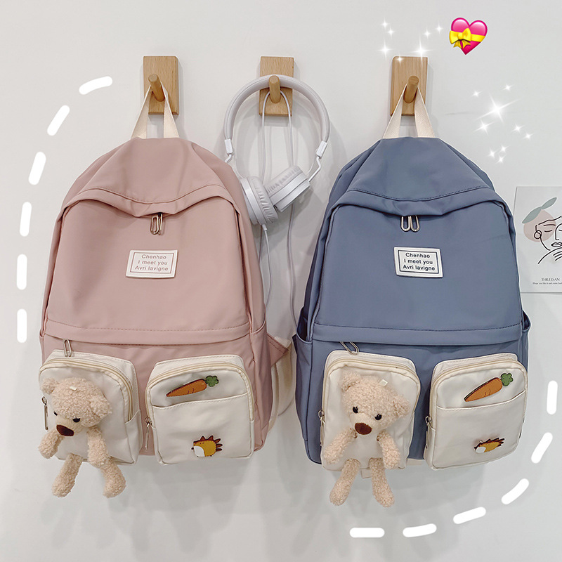 BALO ULZZANG ĐI HỌC UNISEX CÁ TÍNH CẶP NỮ NAM THỜI TRANG TEEN DỄ THƯƠNG 5614