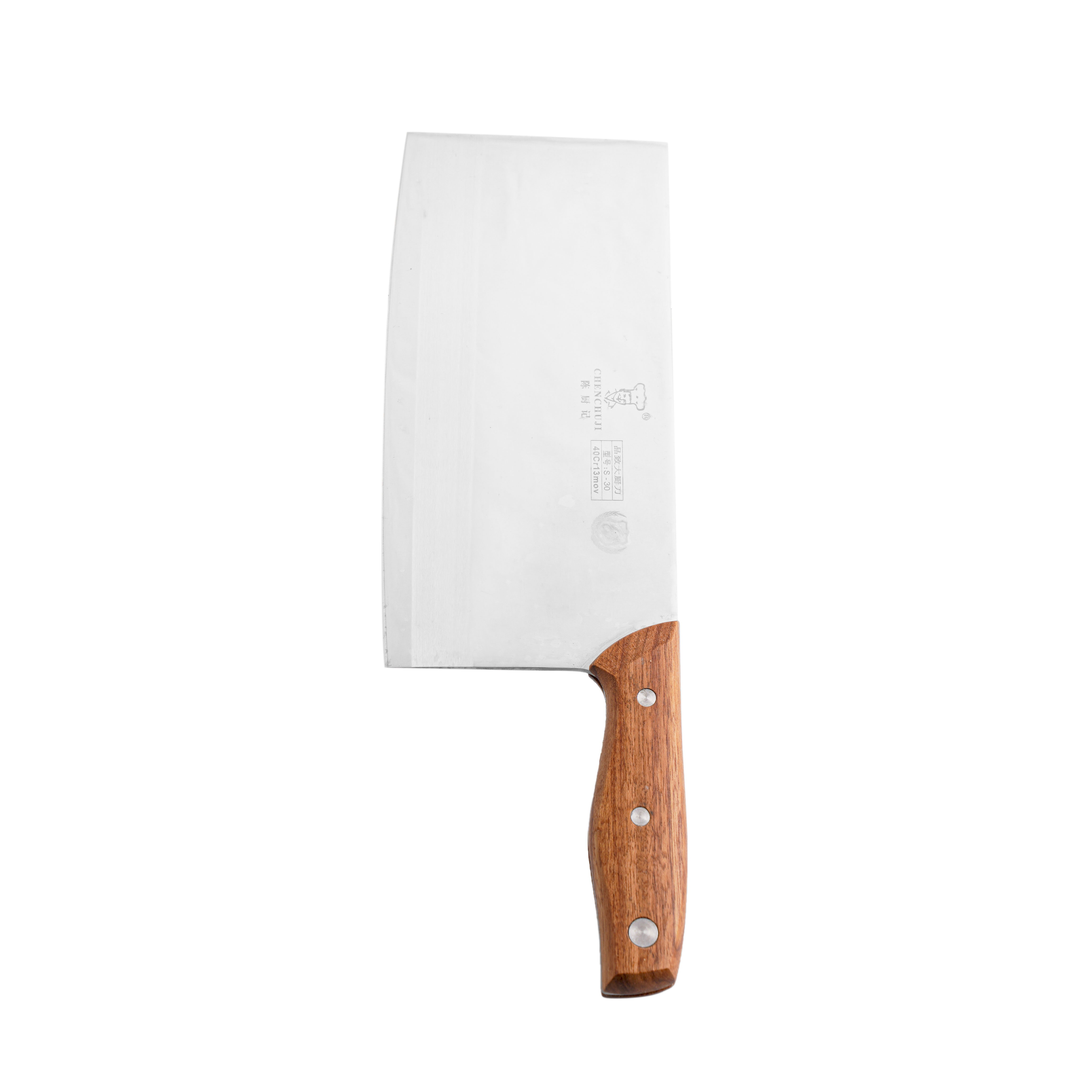 Dao chặt Chinese Cleaver có lưỡi cố định, tay cầm gỗ