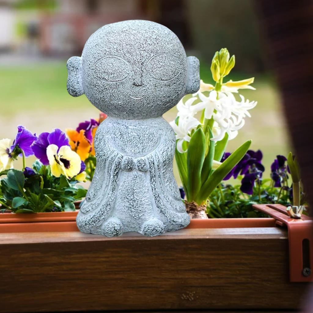 Cute Monk Buddha Statue Crafts Feng Shui for  Decor