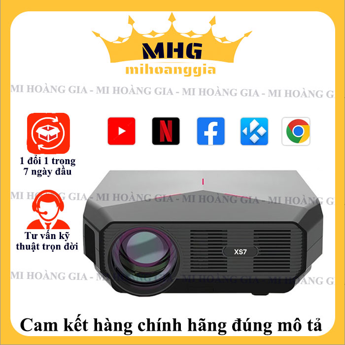 Máy Chiếu Thông Minh Xiaomi Swanfilm XS7 hỗ trợ 4k 1920x1080P Full HD - Hàng nhập khẩu