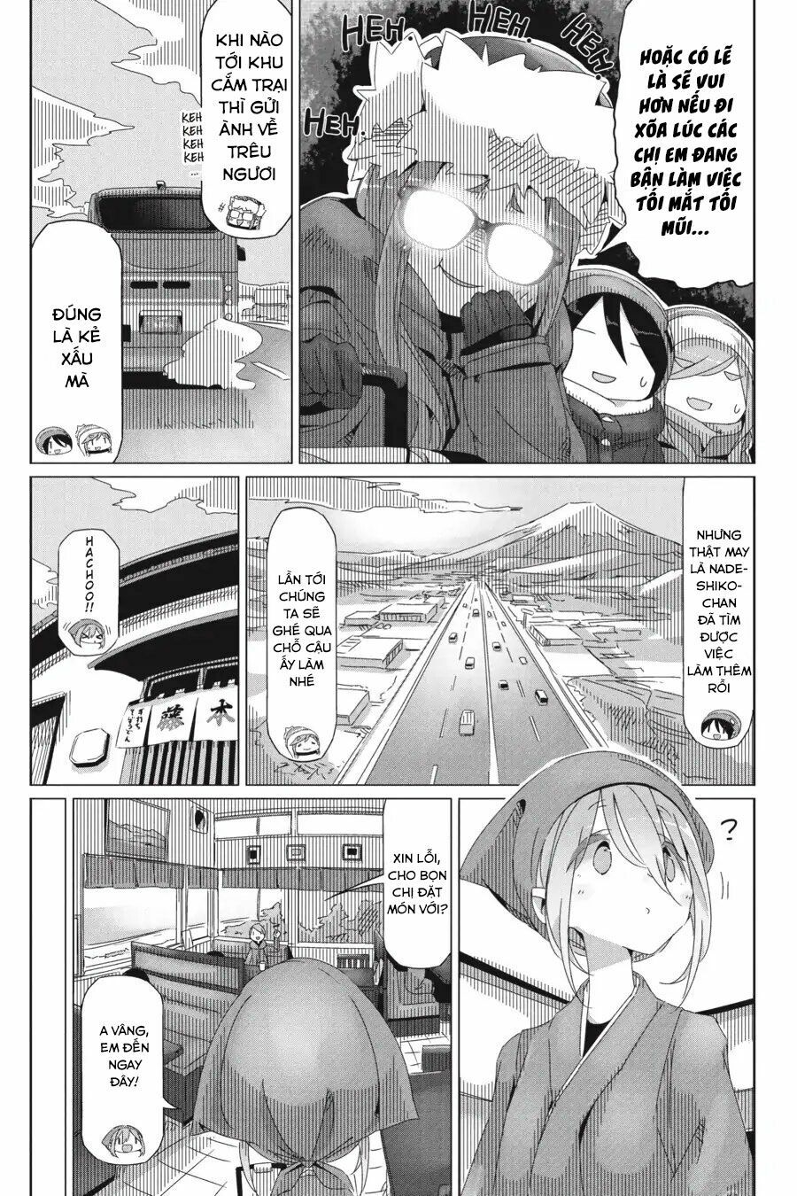 Laid-Back Camp Chapter 31: - Caribou-kun và ghế tựa cắm trại - Trang 10