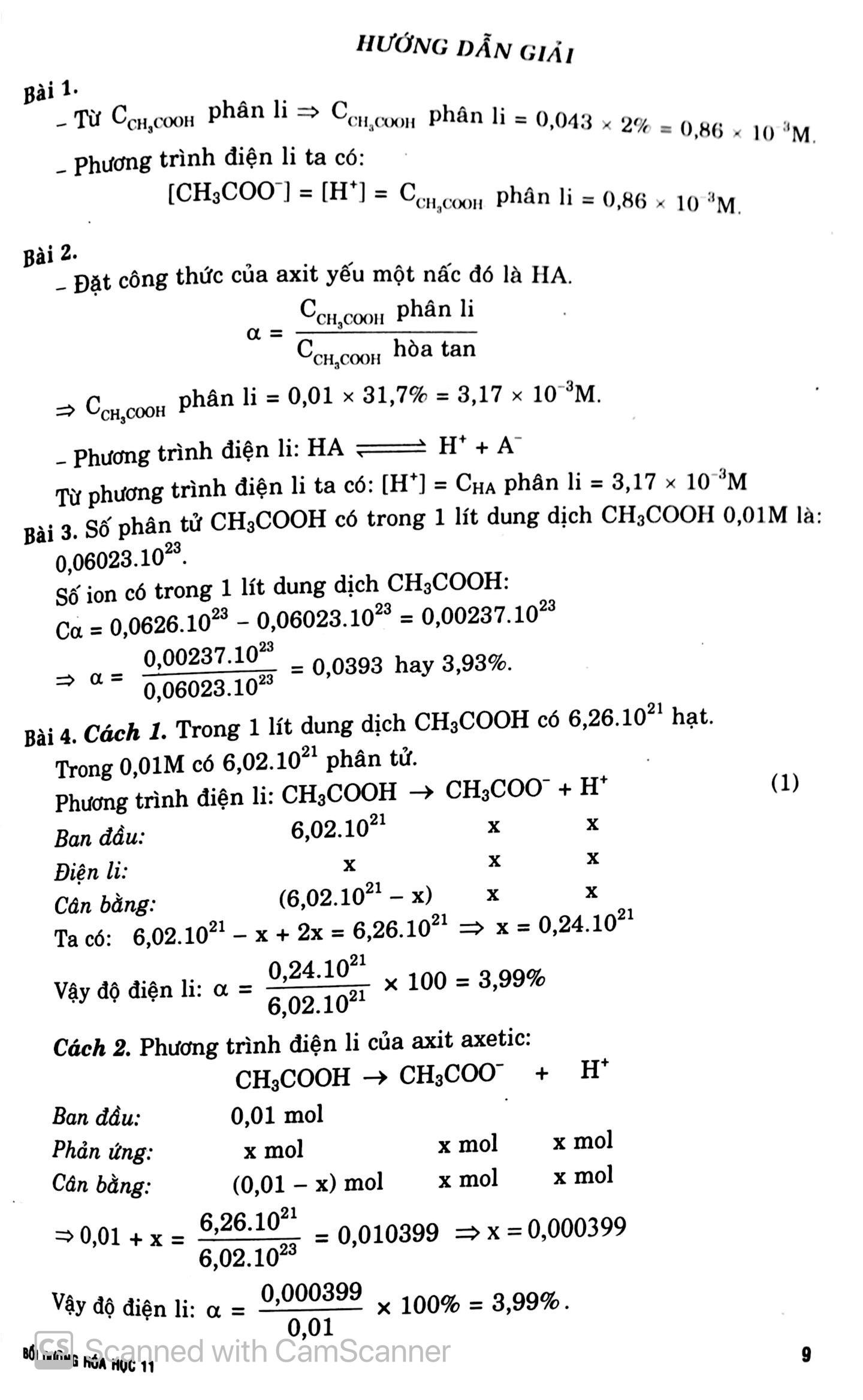 Bồi Dưỡng Hóa Học 11