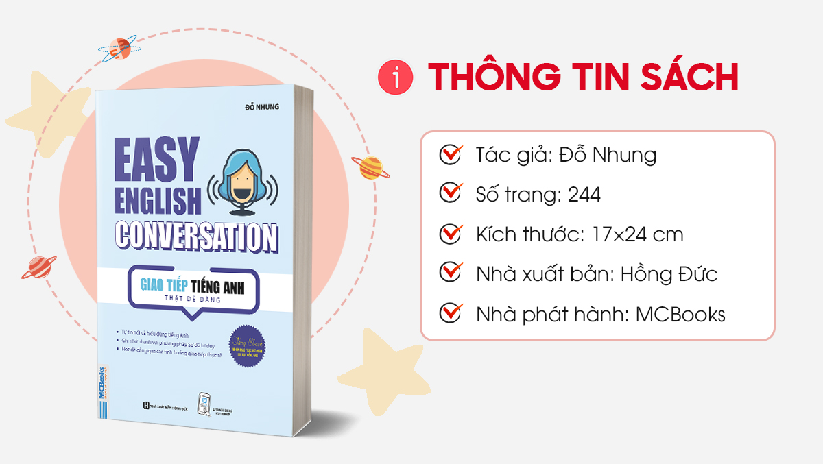 Sách Easy English Conversation – Giao tiếp tiếng Anh thật dễ dàng - Học Kèm App Online