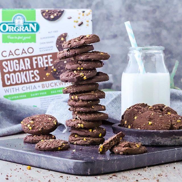 Bánh Cookie Cacao Không Đường Orgran - GLUTEN FREE &amp; SUGAR FREE Cacao Cookies - Hộp 130g