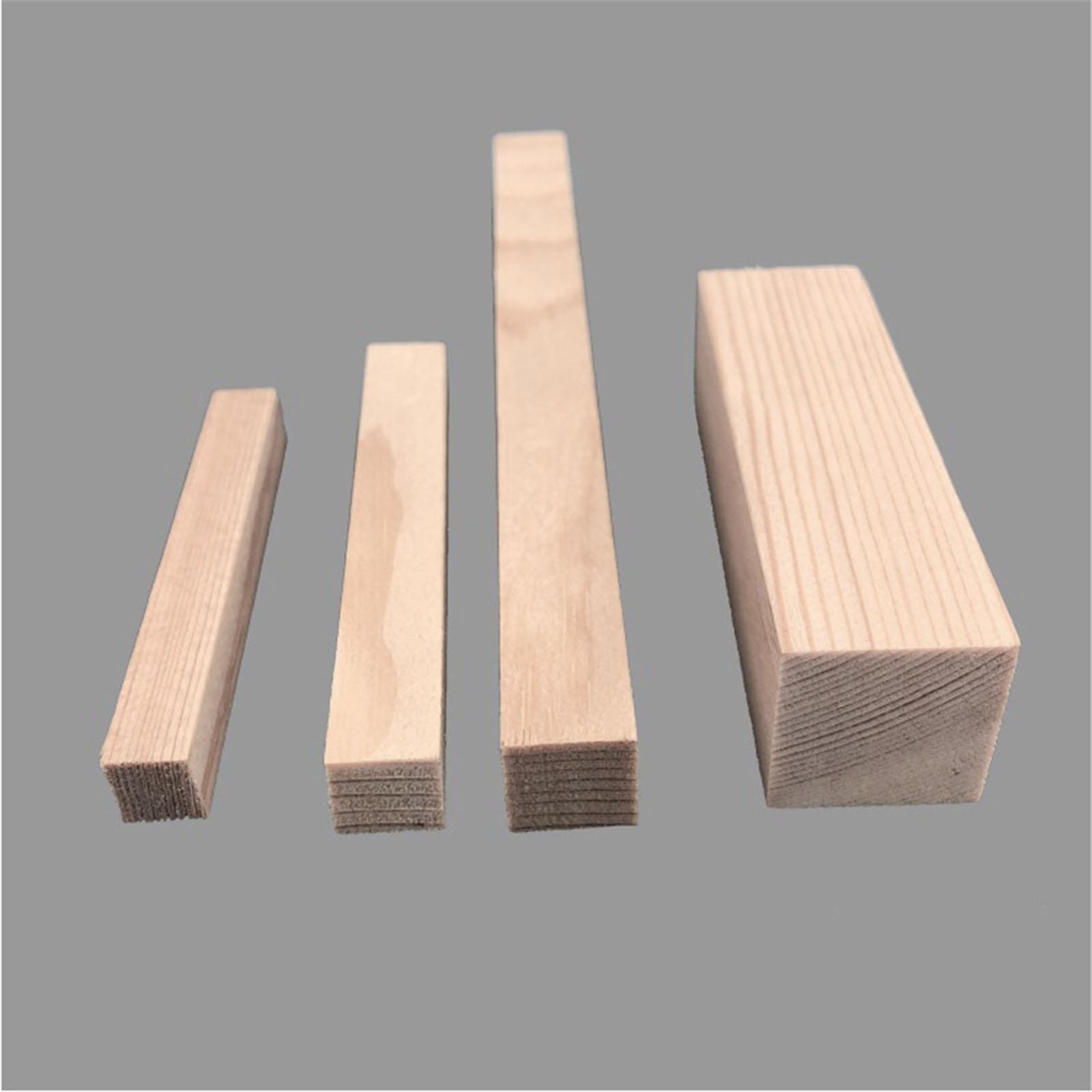 100pcs Unfinished Wooden Wooden Sticks Rod DIY House Airplane Modeling