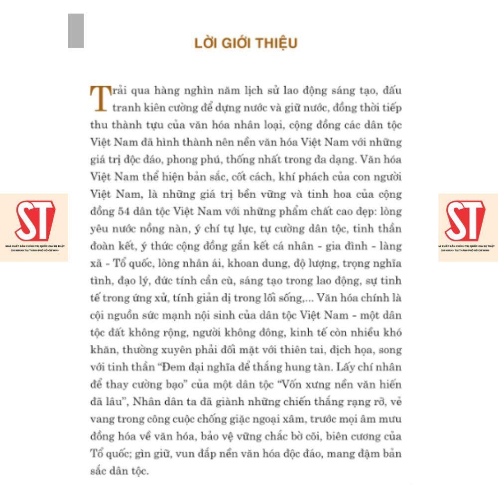 Sách - Xây Dựng Và Phát Triển Nền Văn Hoá Việt Nam Tiên Tiến, Đậm Đà Bản Sắc Dân Tộc - NXB Chính Trị Quốc Gia