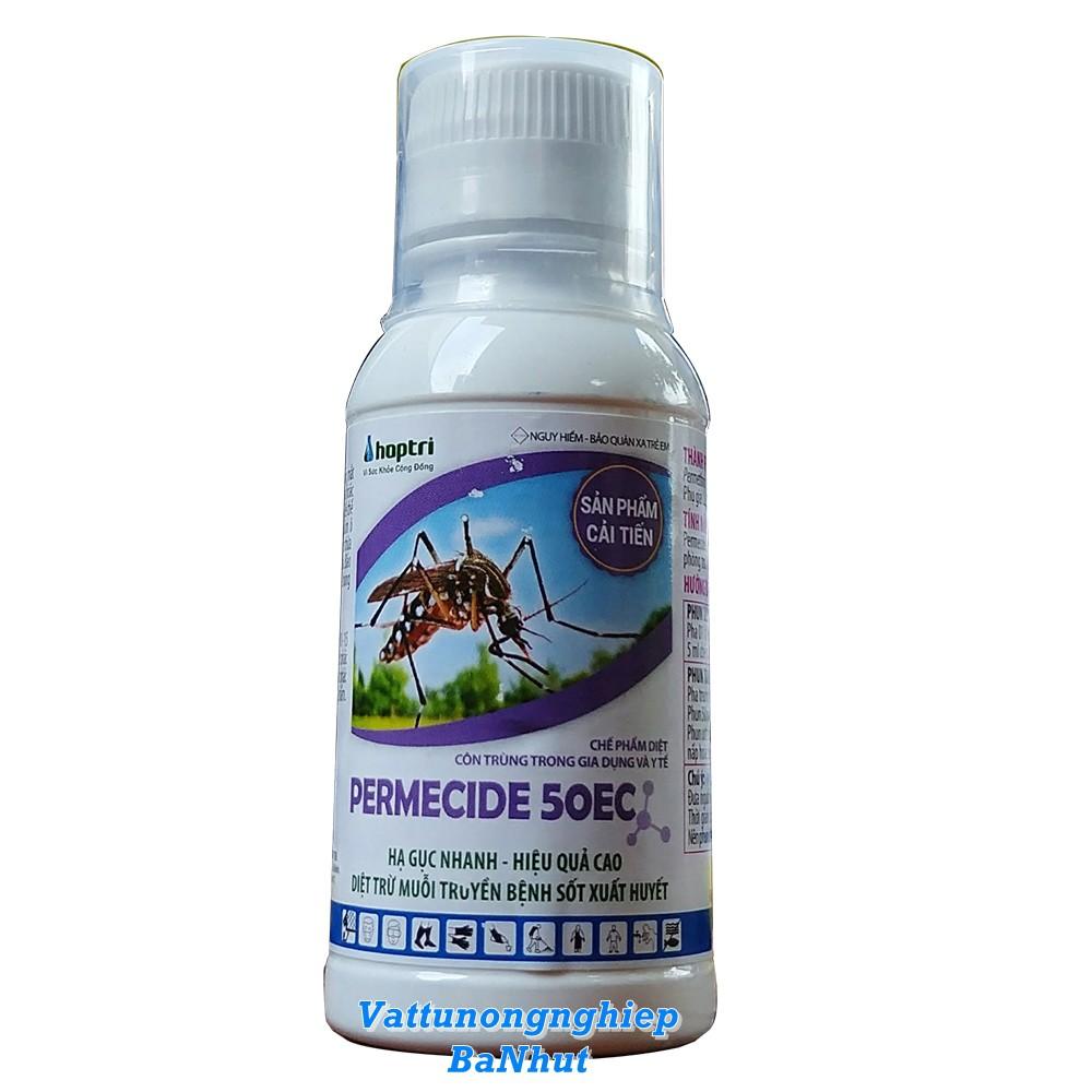 PERMECIDE 50EC - Chai 100ml (Hợp Trí) Diệt Trừ Ruồi Muỗi Và Côn Trùng - Hạ Gục Nhanh Tiêu Diệt Gọn