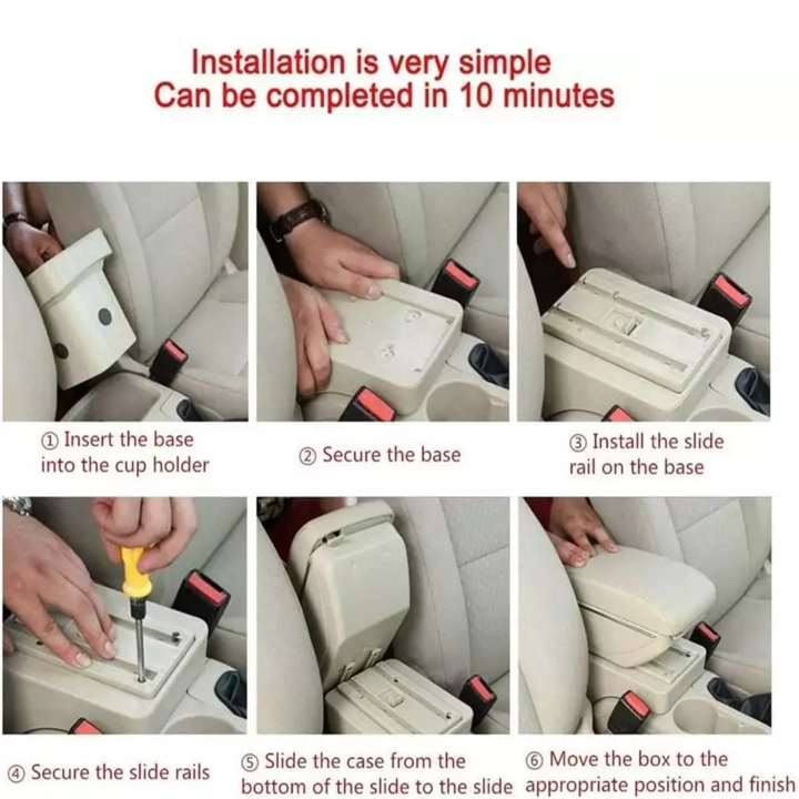Hộp tỳ tay xe hơi, ô tô dành cho xe Hyundai i10 mã JDZX-i10: Màu Đen và Kem