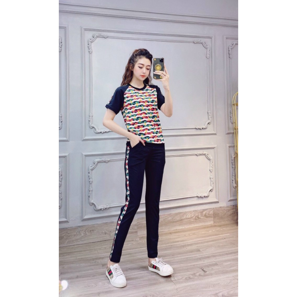 BỘ THUN THỂ THAO HỌA TIẾT KÍ TỰ