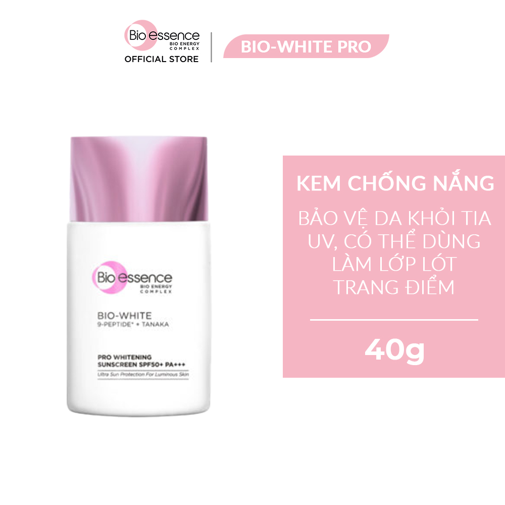 Kem Chống Nắng dưỡng trắng Bio-Essence White Pro 40g