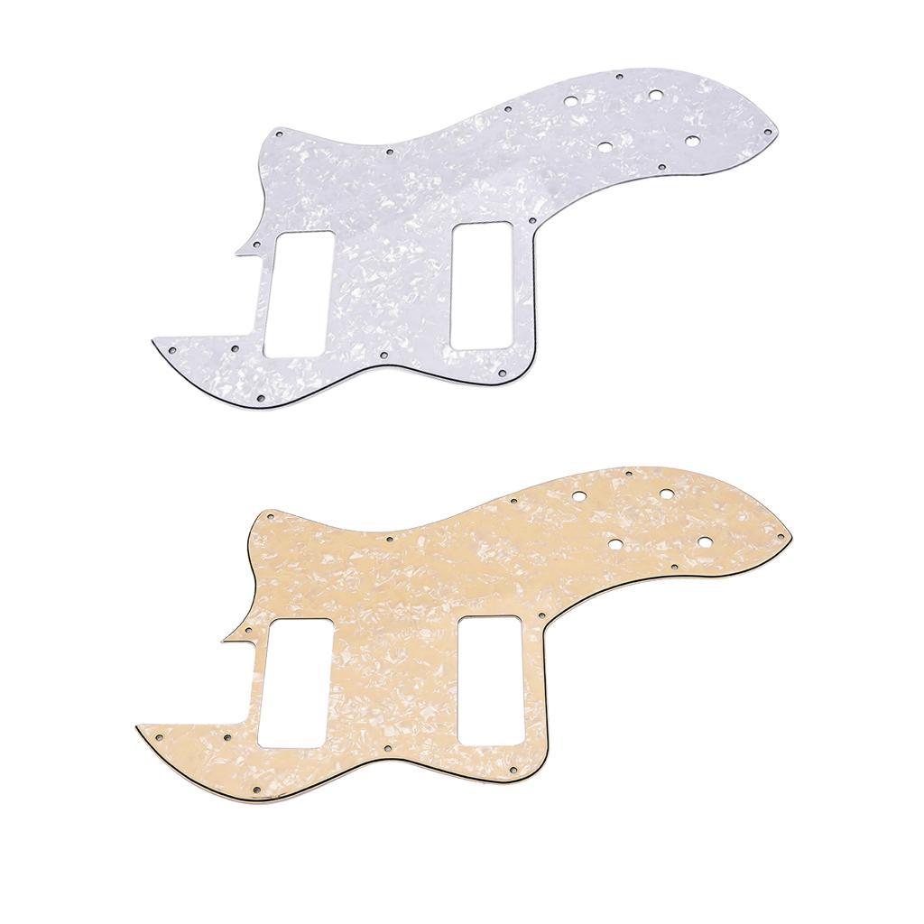 Deluxe   Guitar Anti-scratch Pickguard Parts White Pearl