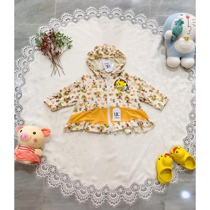 Áo khoác hoạt hình bé gái cho bé yêu từ 10-18 kí
