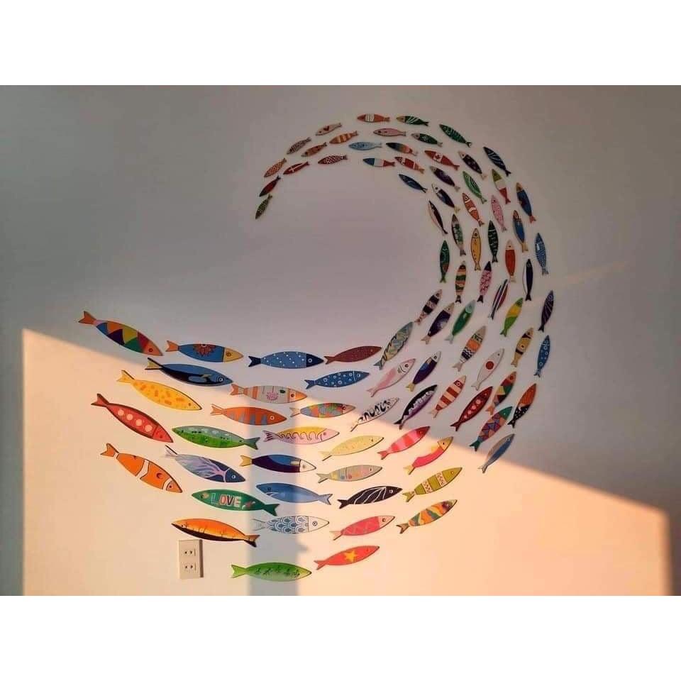 Cá Gỗ Tô Mầu Cho bé 9cm