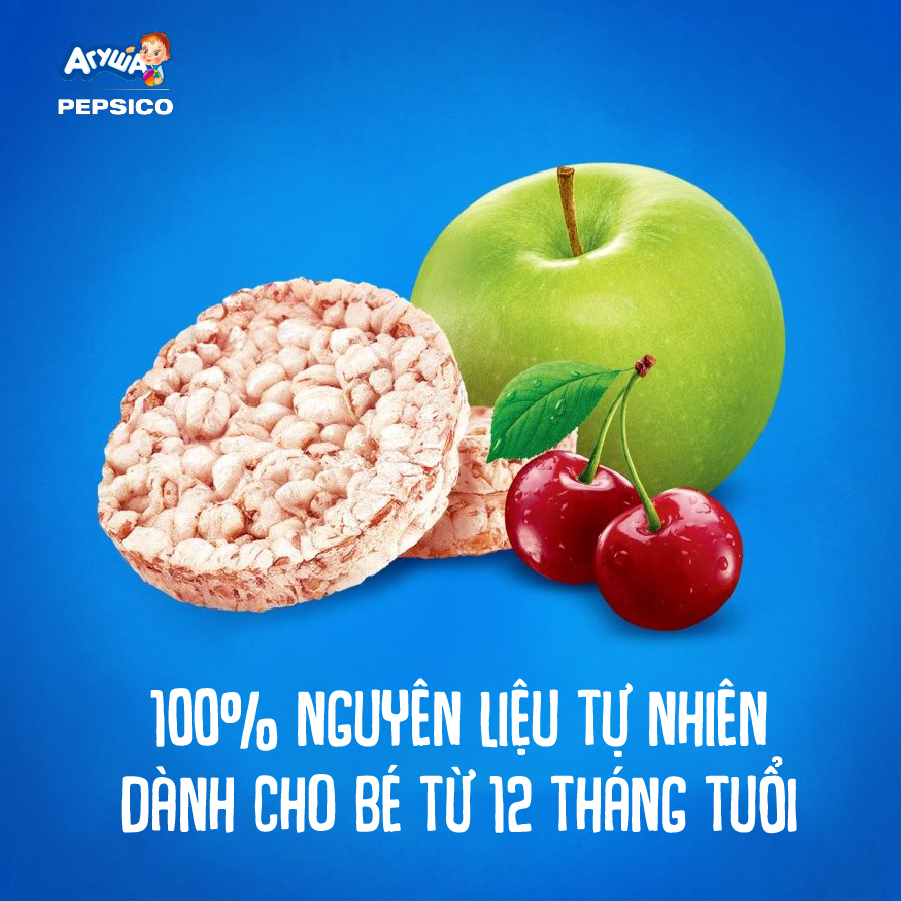 Bánh ăn dặm Agusha vị Táo và Cherry (30g) dành cho bé từ 12 tháng trở lên