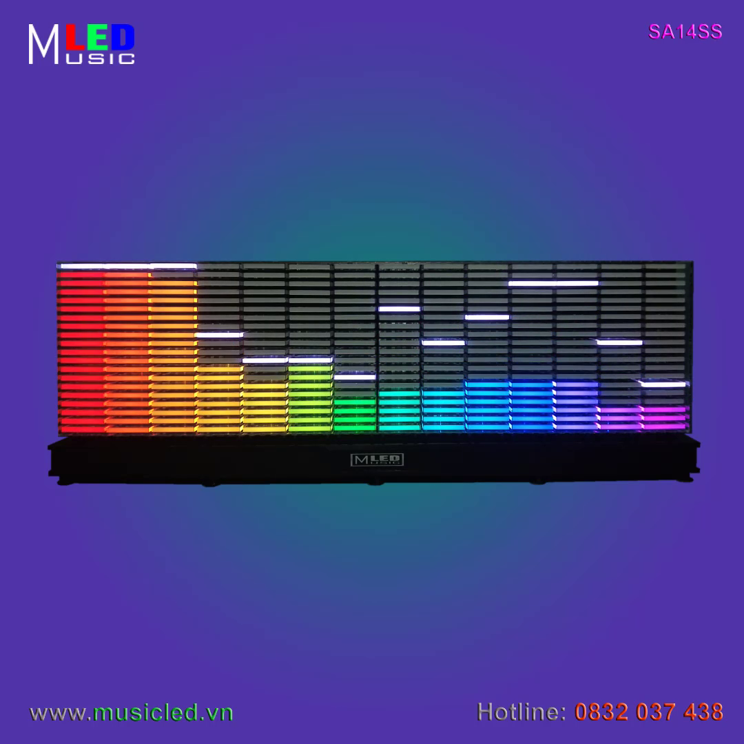 Dàn đèn Music LED nháy theo tần số nhạc 14 cột để bàn