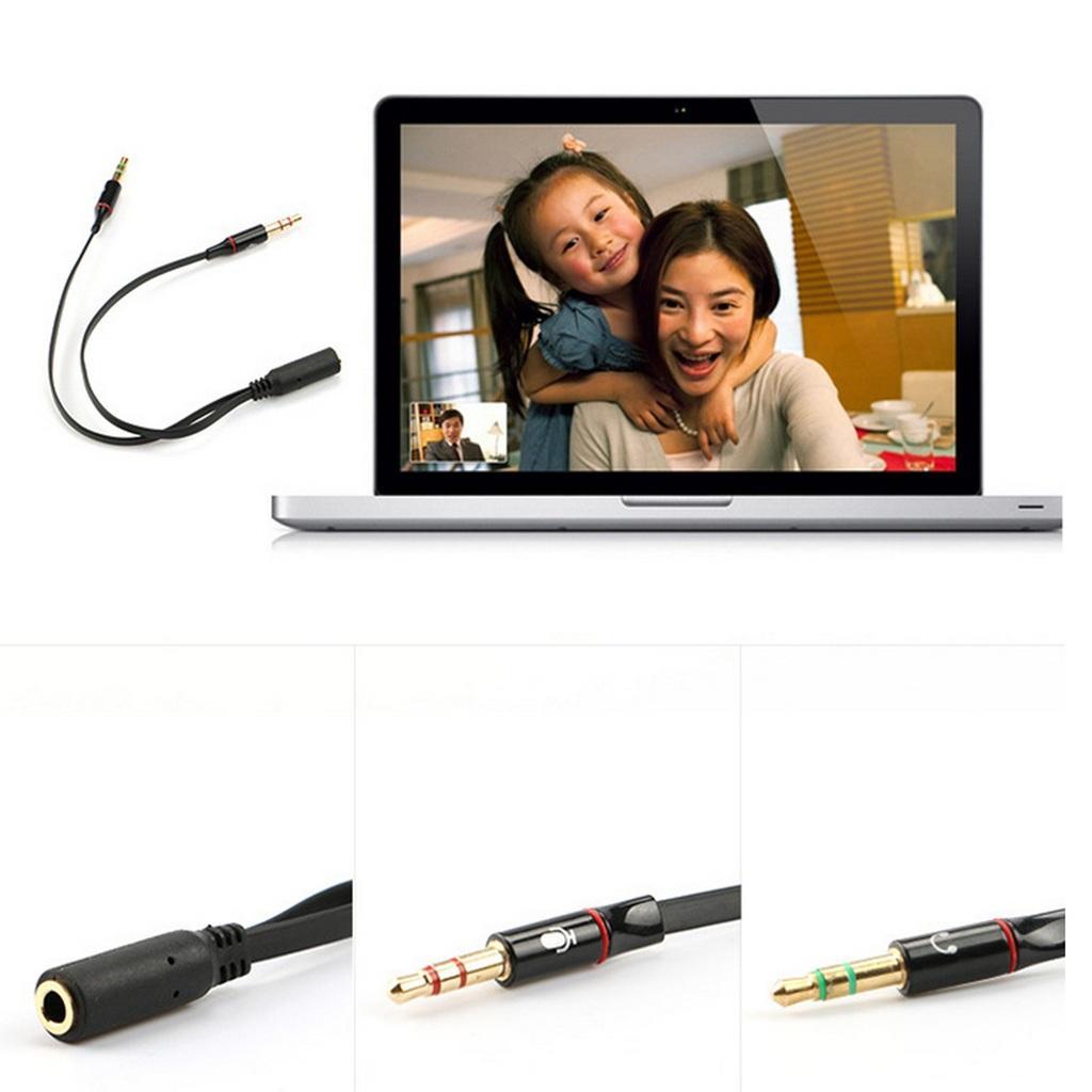 1 Piece 3.5mm Female to 2 Male Adaptor 3.5mm Male to USB Male Adapter